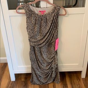 Betsy Johnson leopard dress